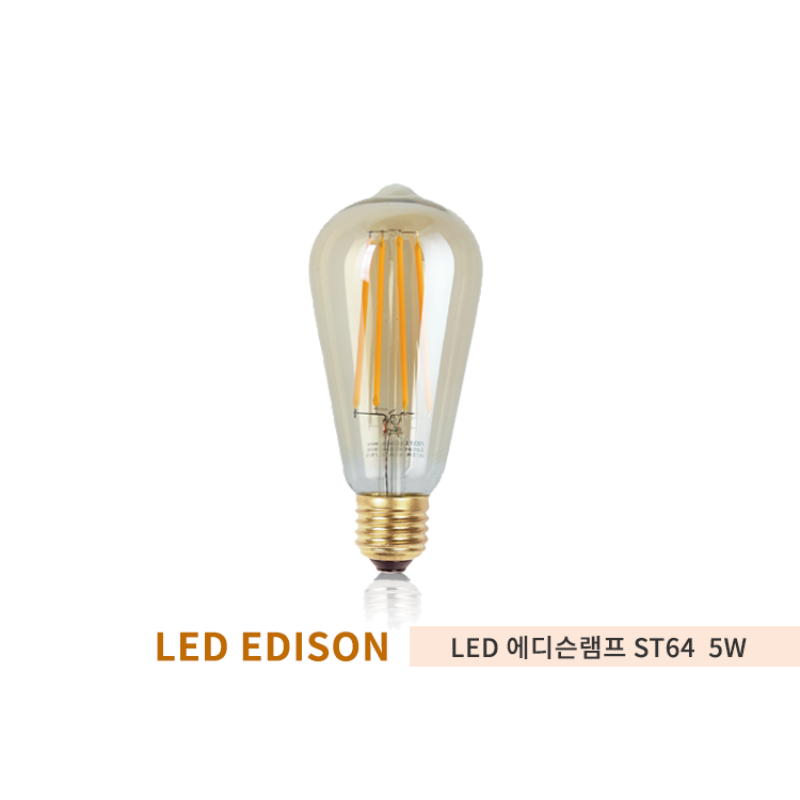 포커스 LED에디슨 ST64 램프 5W